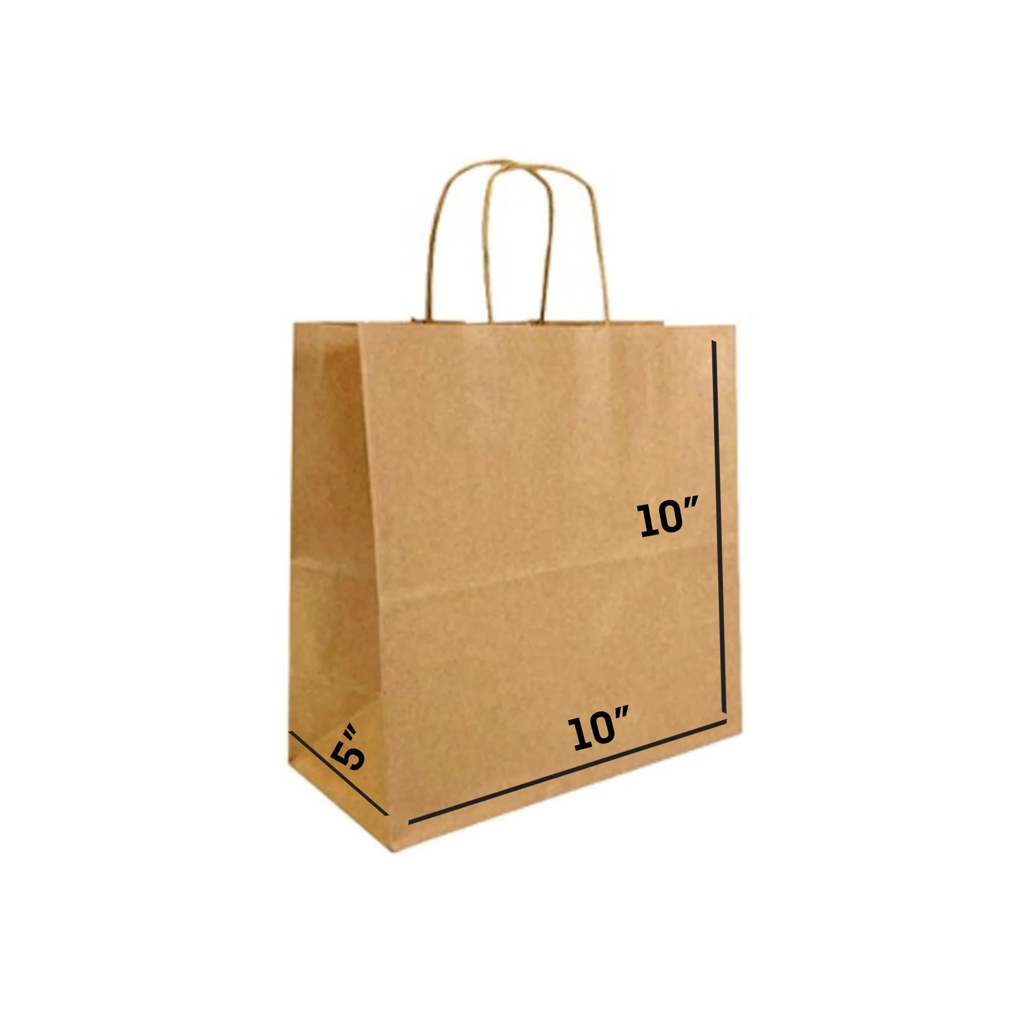 Brown Paper Bags with Twisted Handles - AYLA