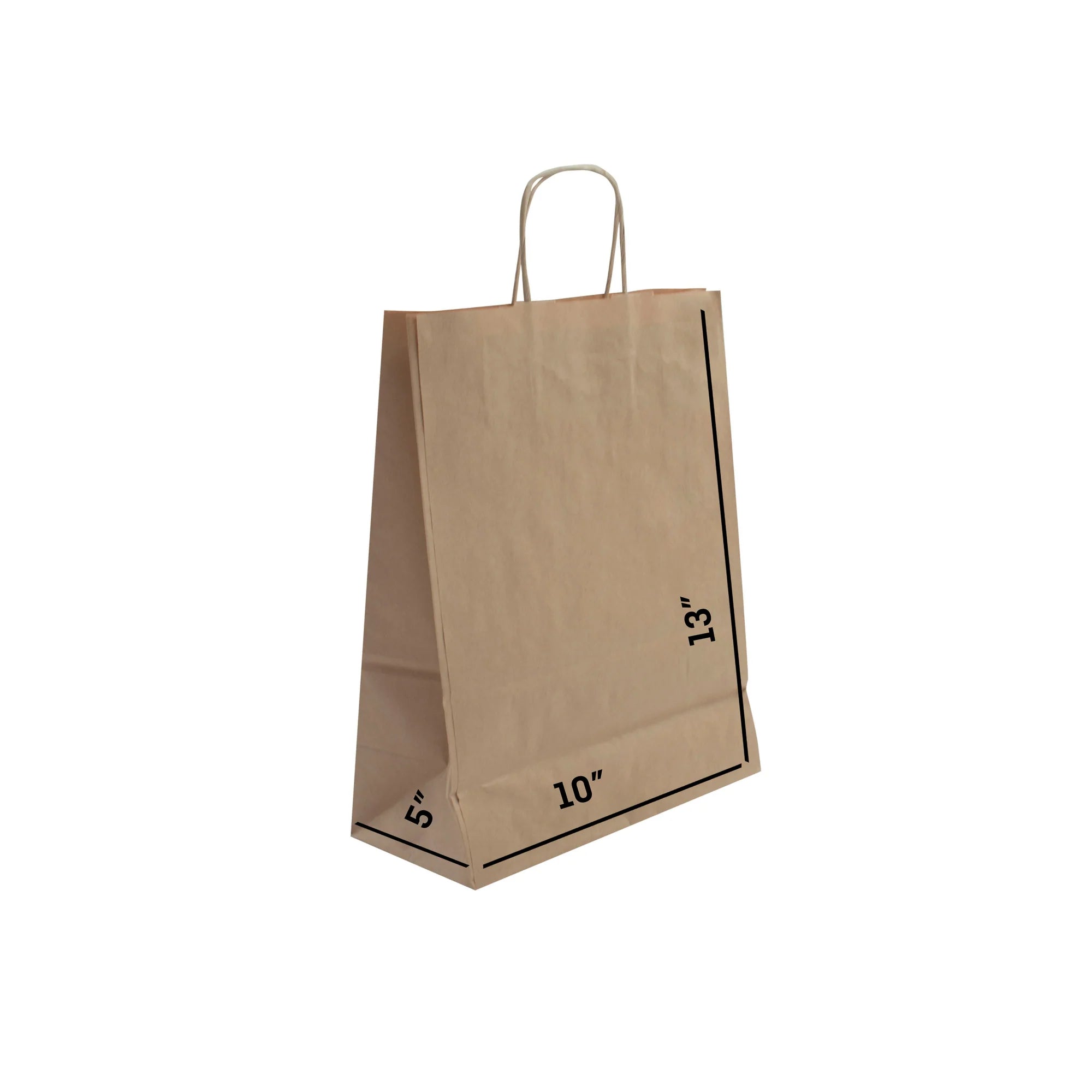 Brown Paper Bags with Twisted Handles - ELLA