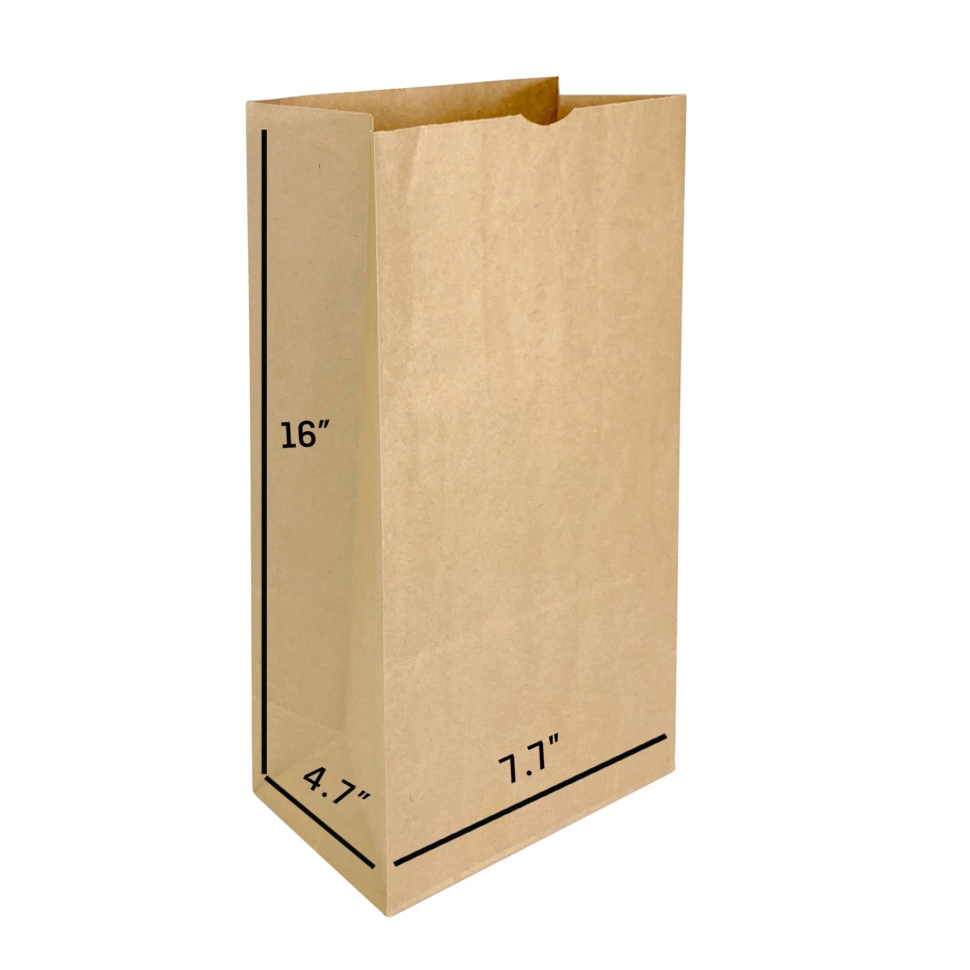 Brown Paper Bags : Durable, Eco-Friendly, Made in USA - Size #16