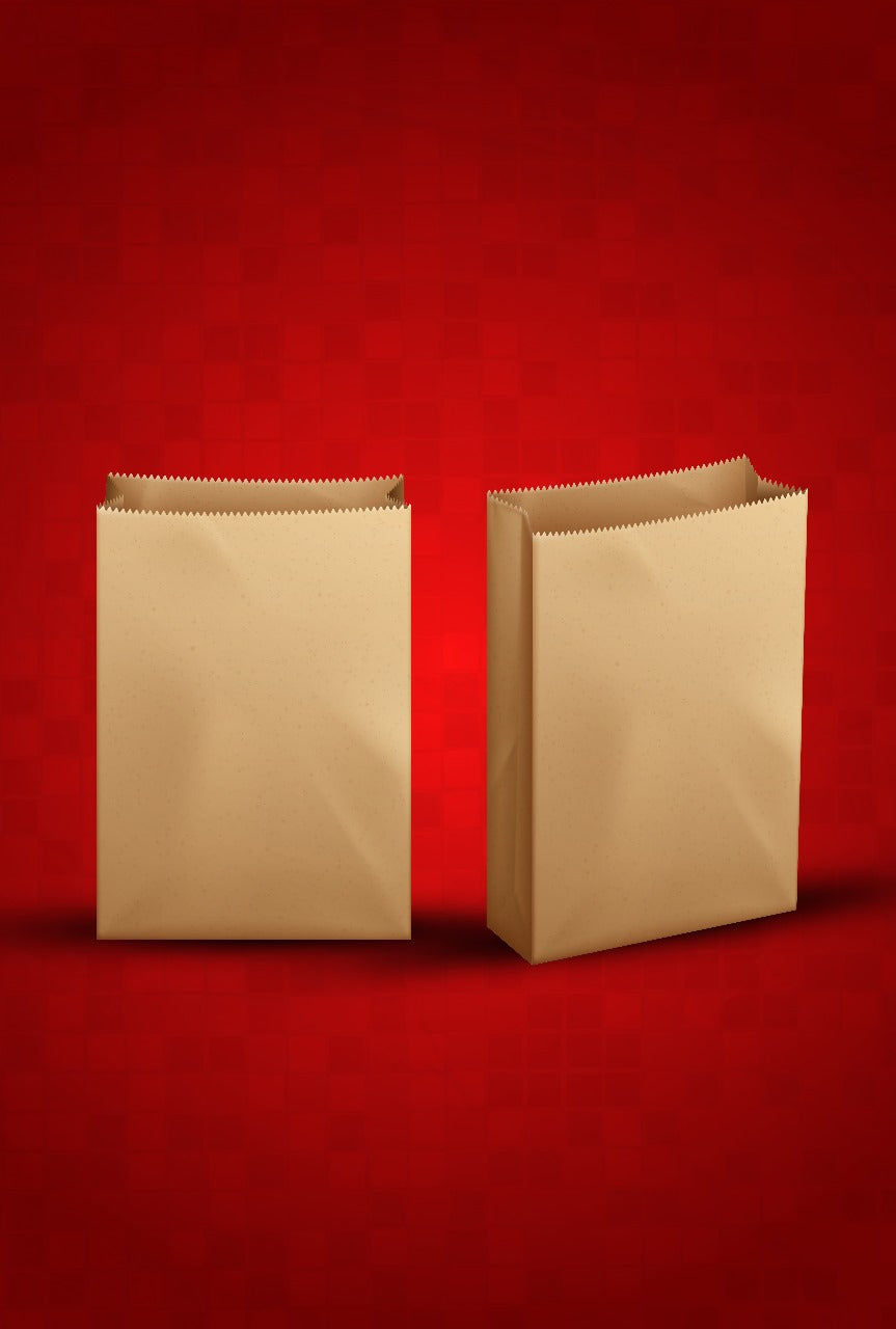 Grocery Bags Brown & White