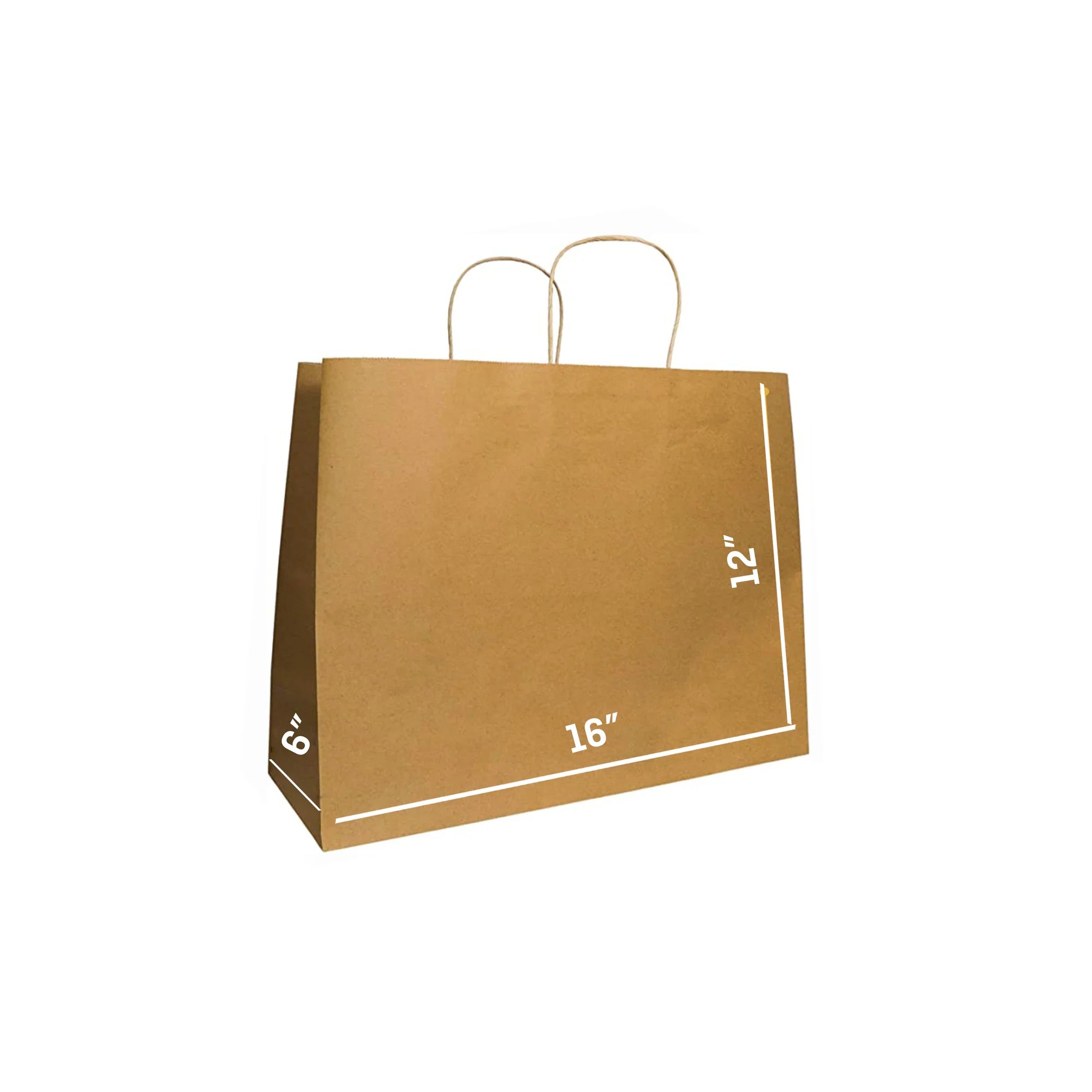 Brown Paper Bags with Twisted Handles - LOLA
