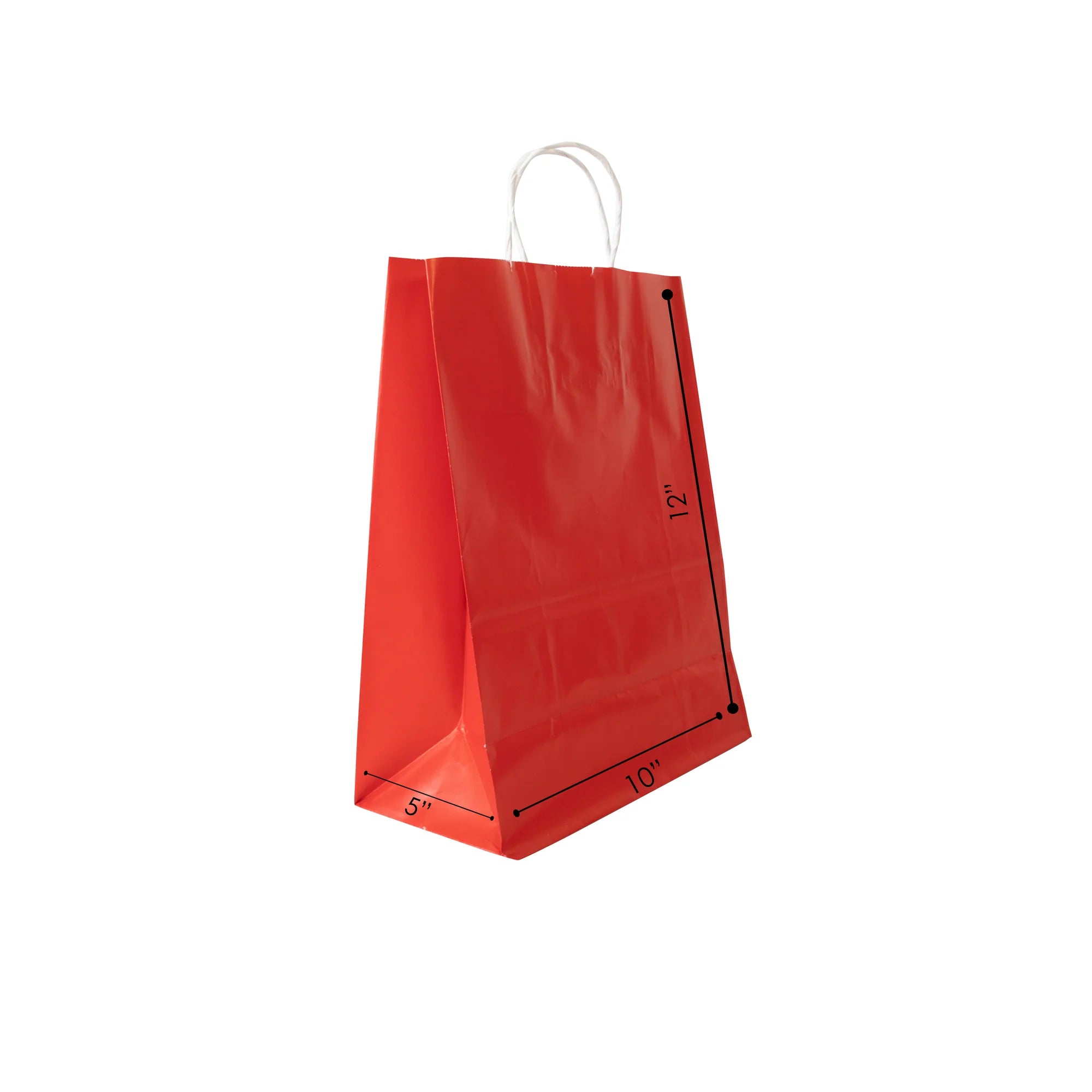 Red Colored Paper Bags with Twisted Handles