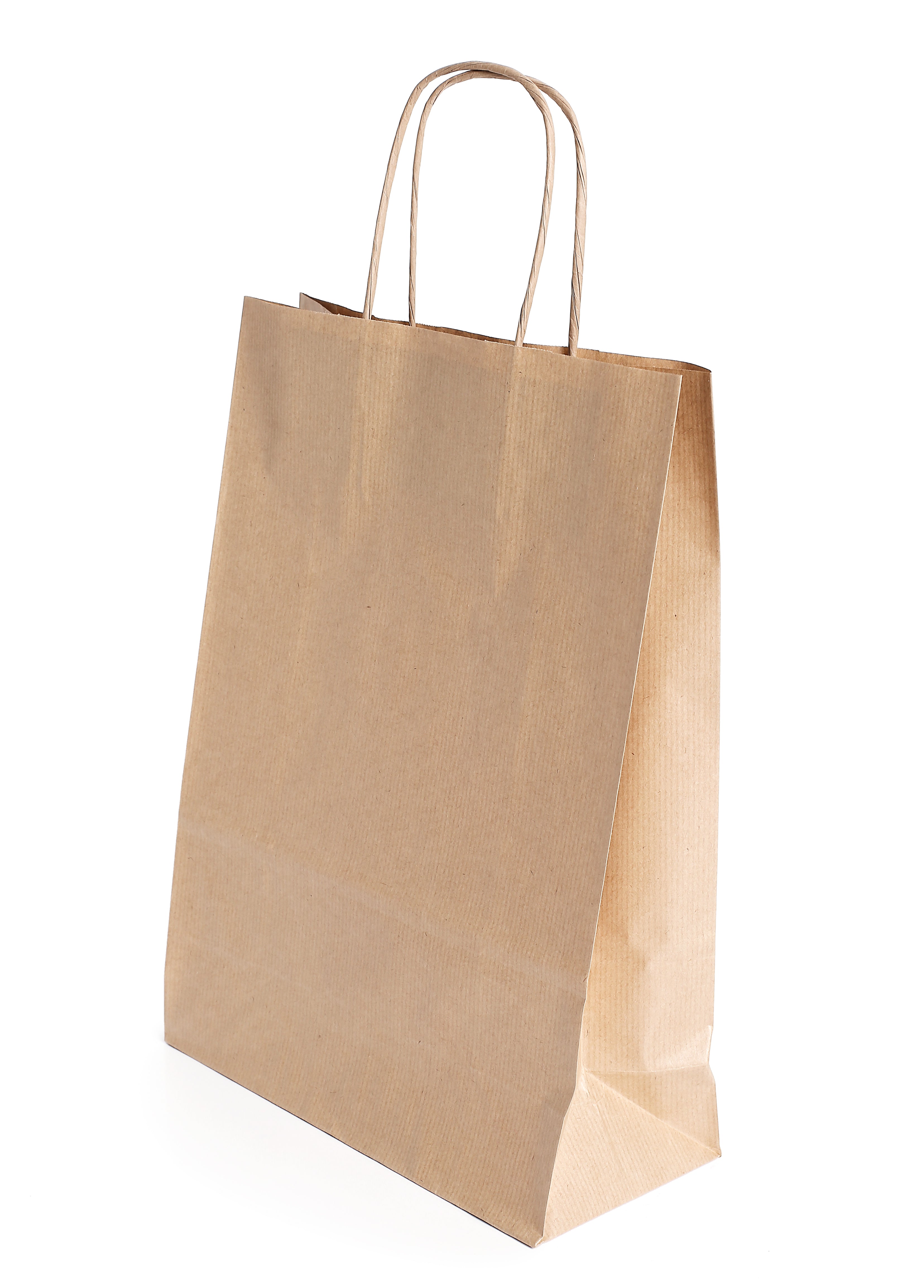 Twisted Handle Brown Bags