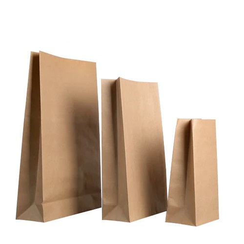 Grocery Bags Brown & White