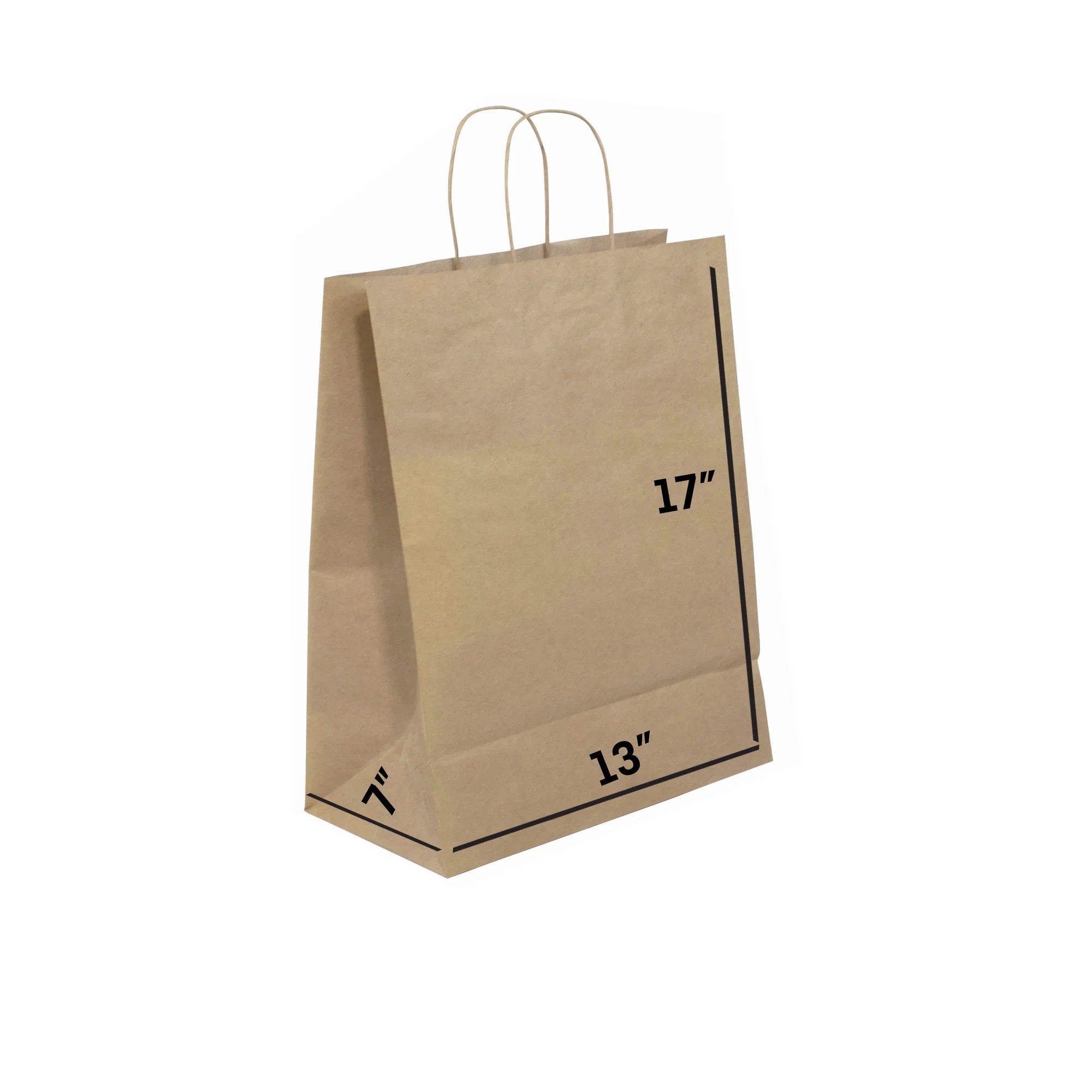 Brown Paper Bags with Twisted Handles - MIRA