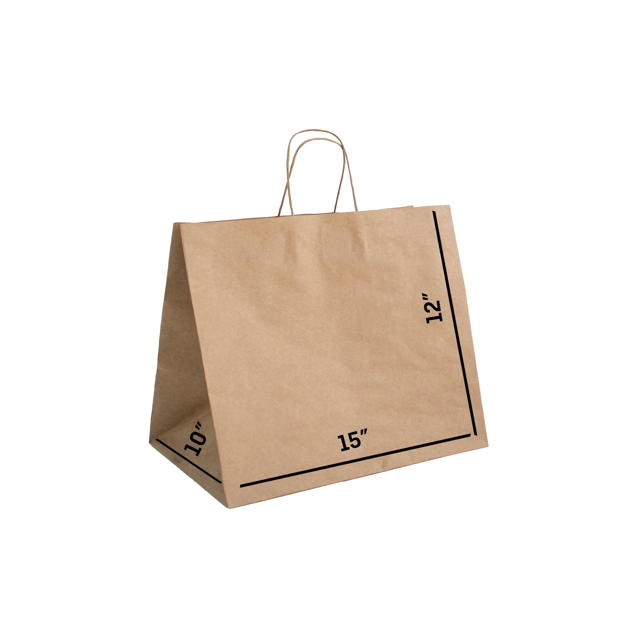 Brown Paper Bags with Twisted Handles - ZARA